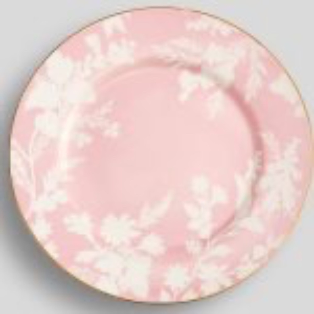 Pottery Barn Monique Lhuillier Rose Bouquet Salad Plate, Set of 7 - Picture 3 of 15